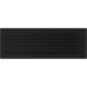 Вентиляционная решетка Черная с задвижкой (17*49) 49CX