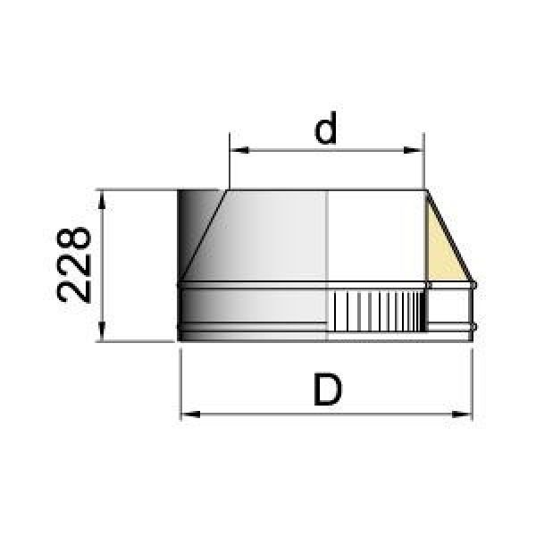 Конус DFH на трубу D250 с изоляцией 50 мм, AISI 321 (Вулкан)