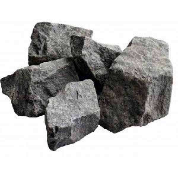 Камни для бани Габбро-диабаз (коробка 20 кг)